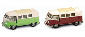 Автомобиль 1962 года - Фольксваген микроавтобус, масштаб 1/18 (Yat Ming, 92328_md)